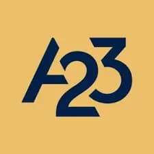 A23 logo – trusted by SyncMonster for dubbing and translation