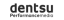 Dentsu logo – trusted by SyncMonster for video dubbing solutions