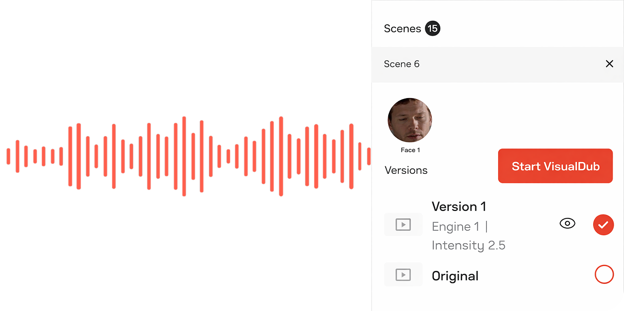 Cinema-grade lip sync technology visualization in SyncMonster Studio designed for professional editing workflows
